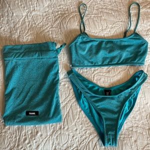 Triangl Baby Blue Sparkle Mica Bikini Set
